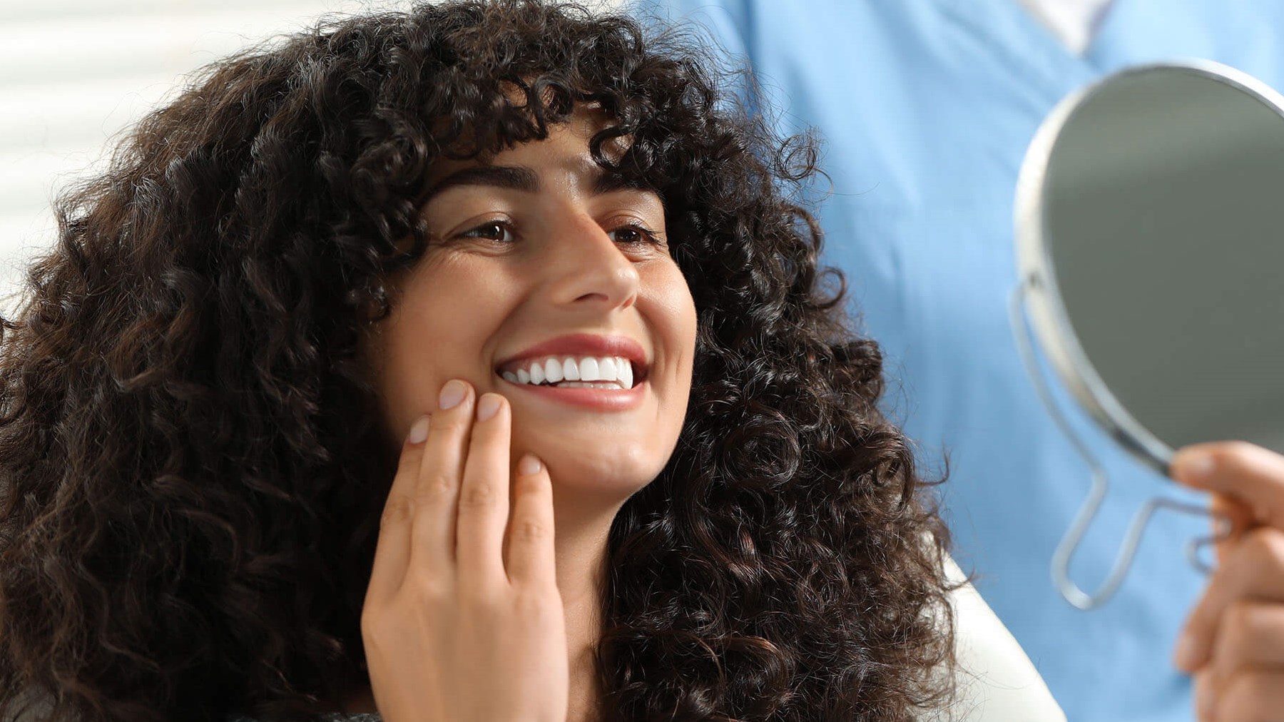woman with bright smile